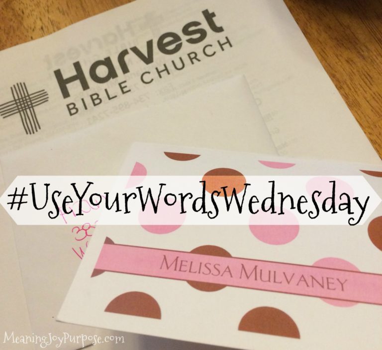 #UseYourWordsWednesday
