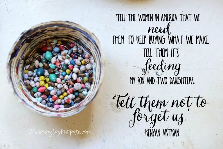 Fair Trade Friday-Tell Them Not to Forget Us